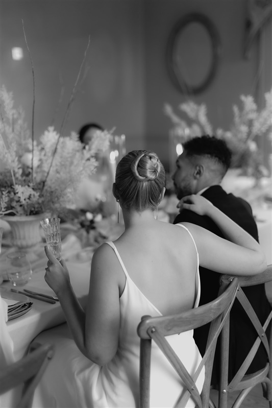 Sophisticated sleek bun elegant wedding hair style inspiration