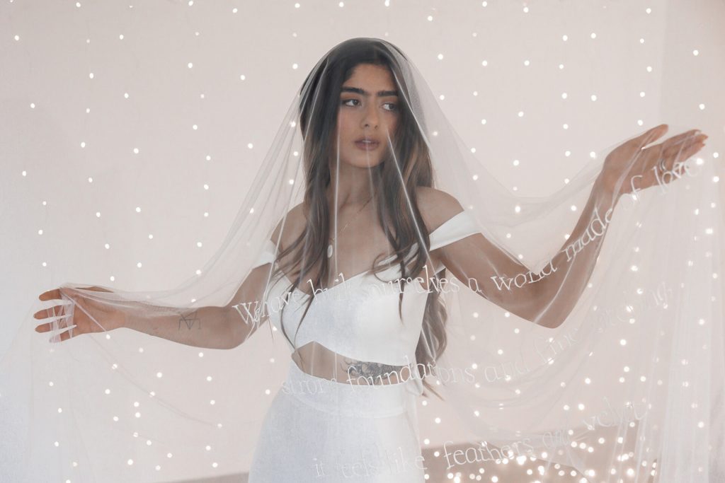 poetry veils; A Personalised modern heirloom