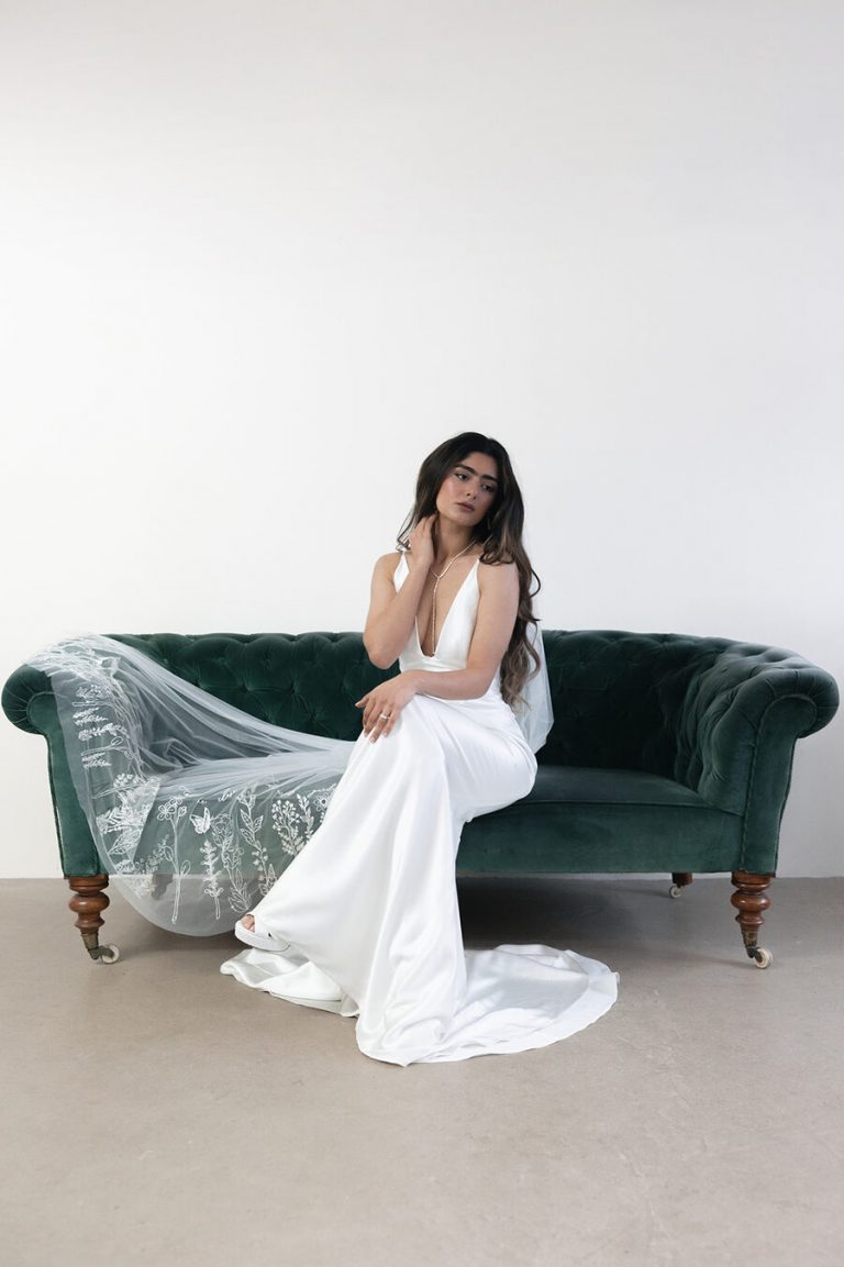 Poetry Veils; an innovative concept in personalised, one of a kind wedding veils