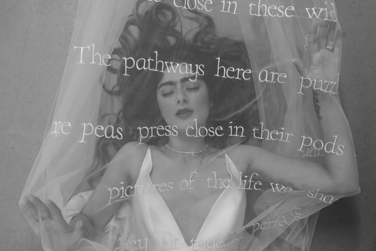 Poetry Veils; an innovative concept in personalised, one of a kind wedding veils