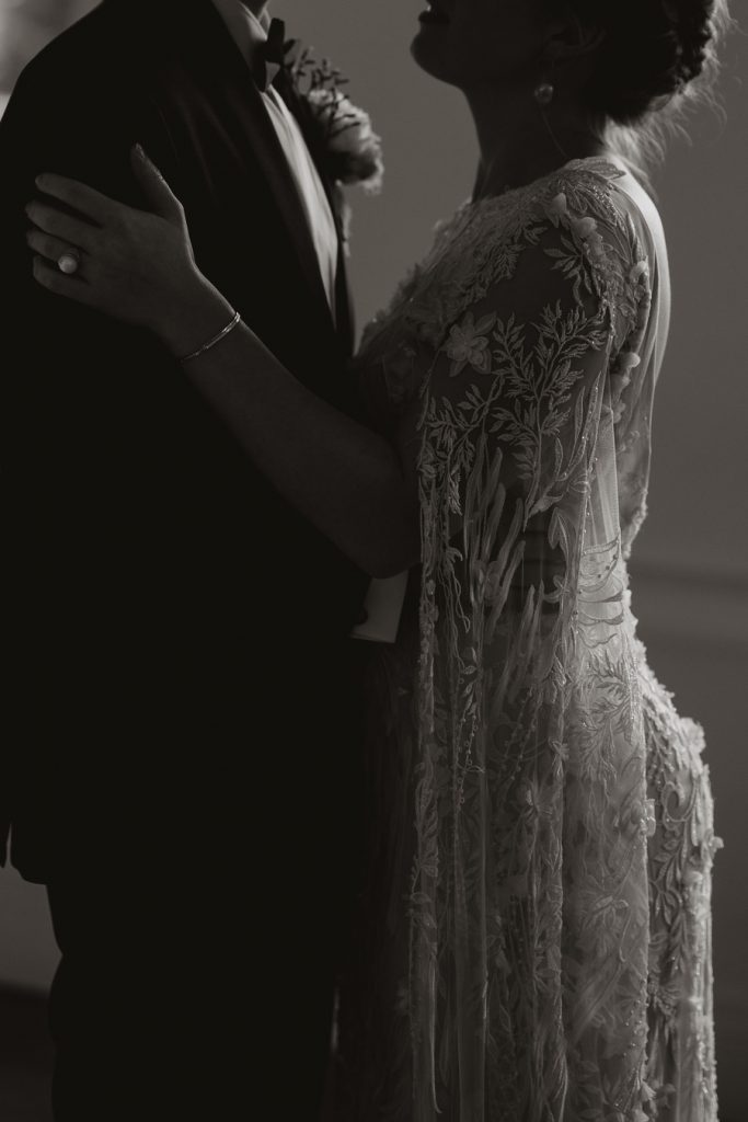 An elegant wedding dress from British bridal designer Julita London | Faye Wilde Photography