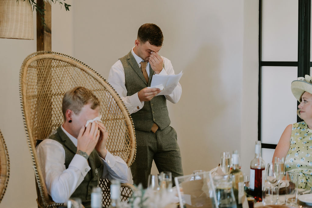 A laid-back, rystic style wedding at Devon's Brickhouse Vineyard wedding venue