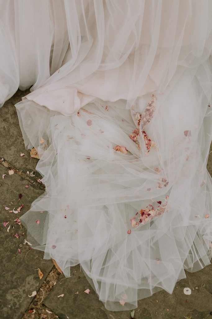 Bride Tess looking gorgeous in All who Wander | Lucy Dracott Photography