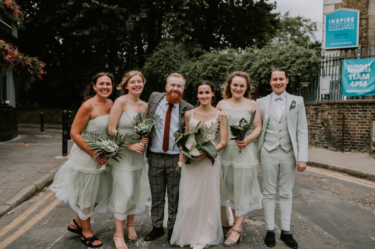 London wedding for Tess + David at The Crypt on the Green