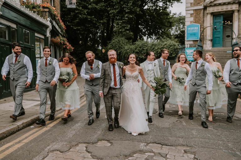 London wedding for Tess + David at The Crypt on the Green