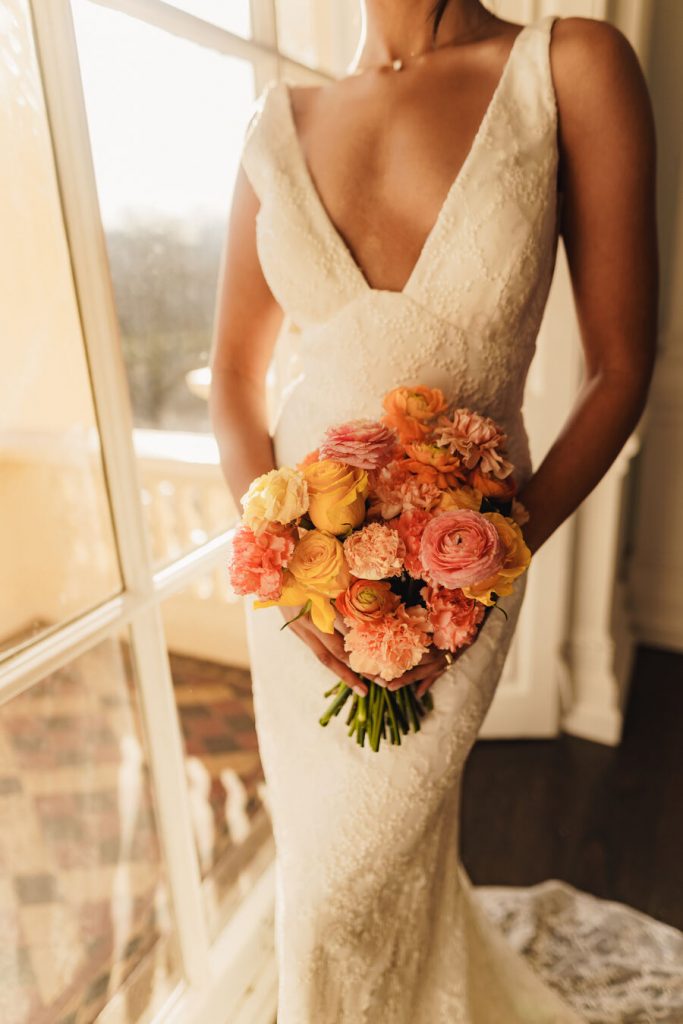 A citrus wedding inspired colour explosion for a refined and elegant city wedding