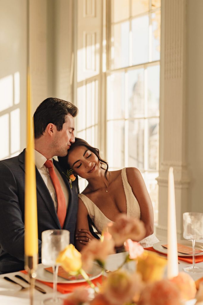 A citrus wedding inspired colour explosion for a refined and elegant city wedding