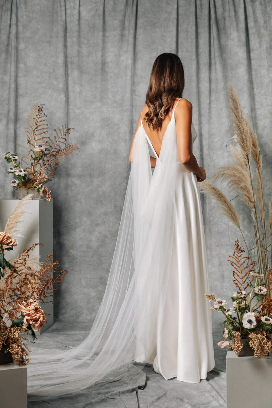 Kate Beaumont HR-Cowl-Back-Cape-Veil-424