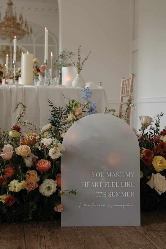 Love Flora Studio Arched table plan