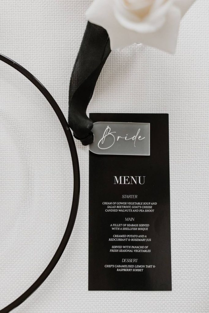 Love Flora Studio Monochrome menu