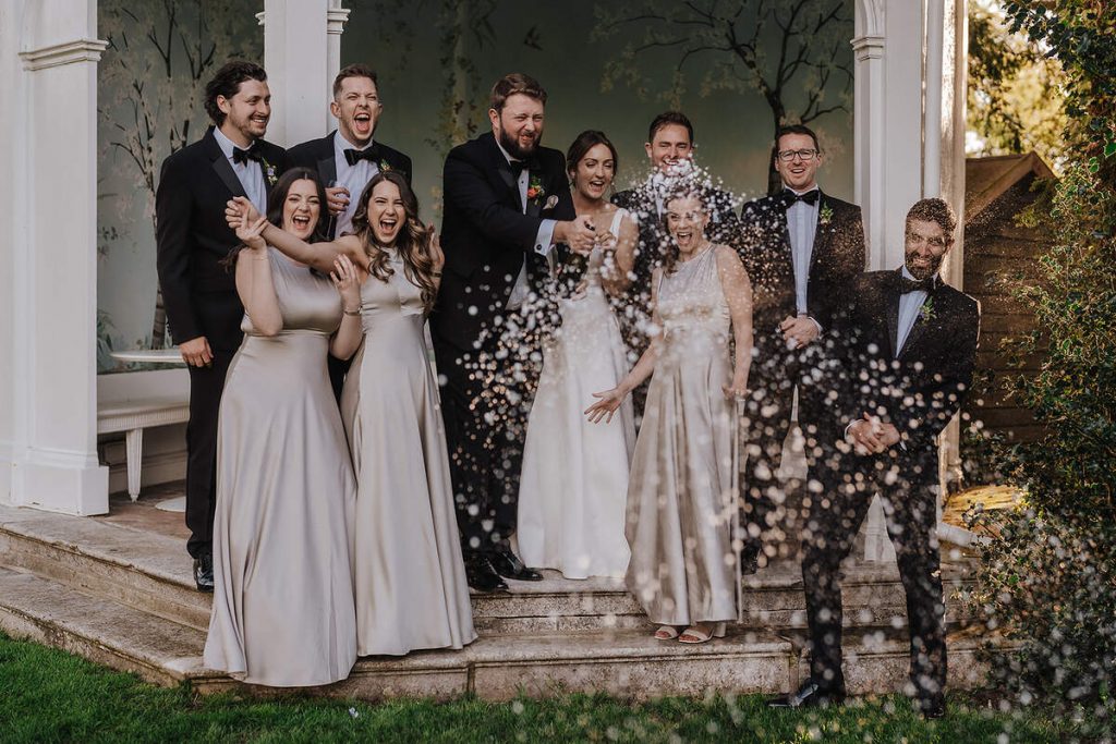 A spring wedding celebration at Wasing Park, Berkshire