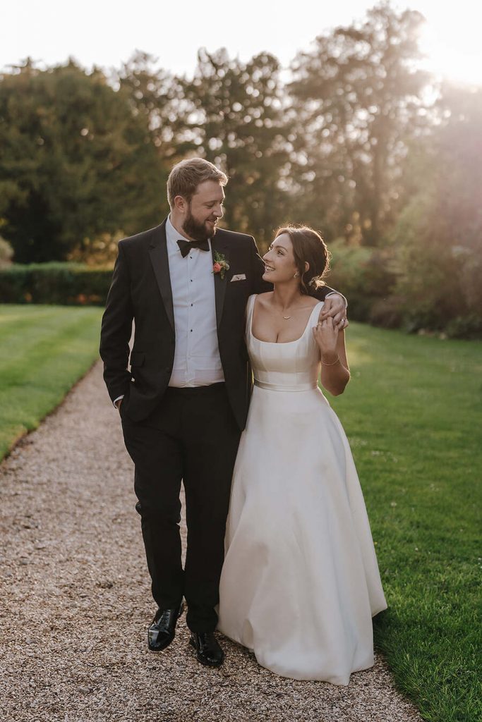 Beautiful bride Annabel wearing Sassi Holford at Wasing Park