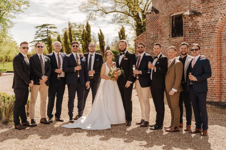 A spring wedding celebration at Wasing Park, Berkshire