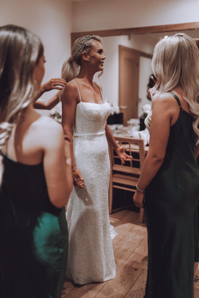 Bride Rea stunning in Made with Love Bridal's Lola gown