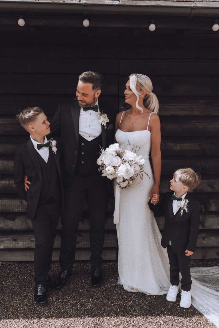 A spring barn wedding for a modern, contemporary couple