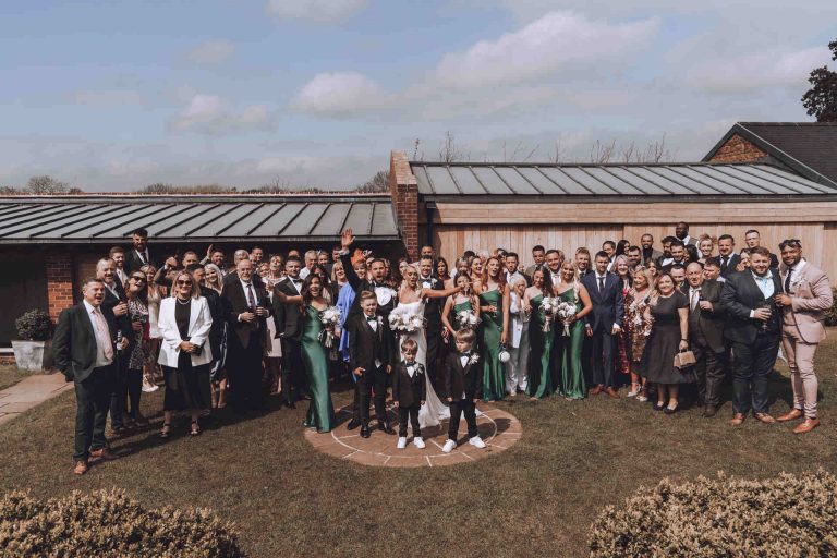 A spring barn wedding for a modern, contemporary couple