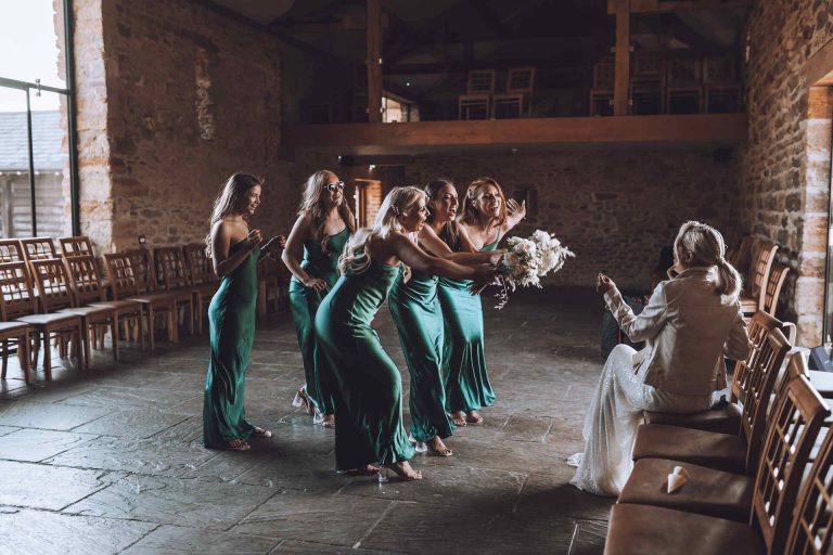 A spring barn wedding for a modern, contemporary couple