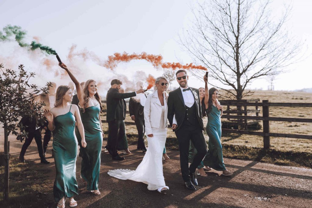 A spring barn wedding celebration at Dodford Manor