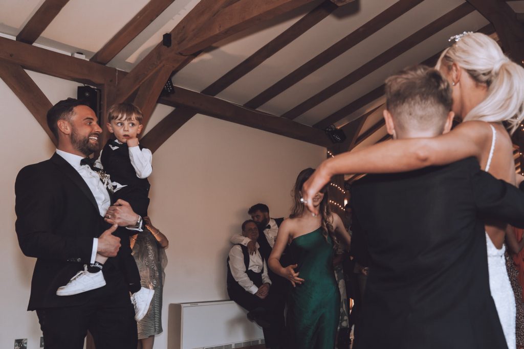 A 'family' first dance for Rea, Danny and their two sons
