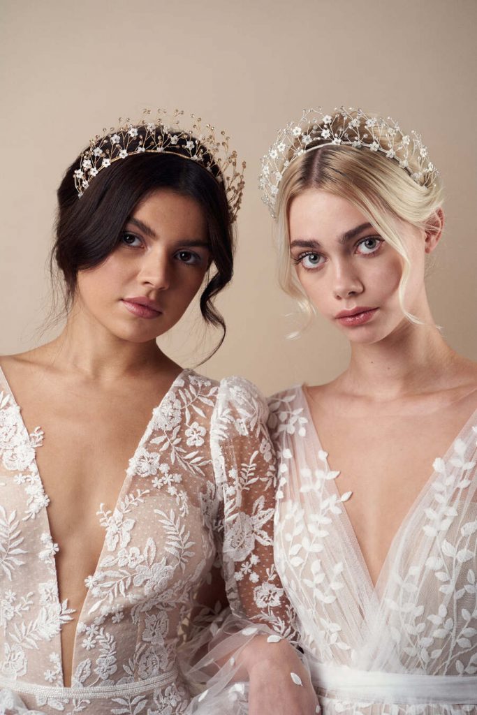 Bridal headpieces by British bridal accessory designer Debbie Carlisle