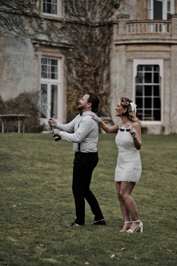 Vintage wedding inspiration with a touch of Old Hollywood glamour at Wiltshire's Purton House