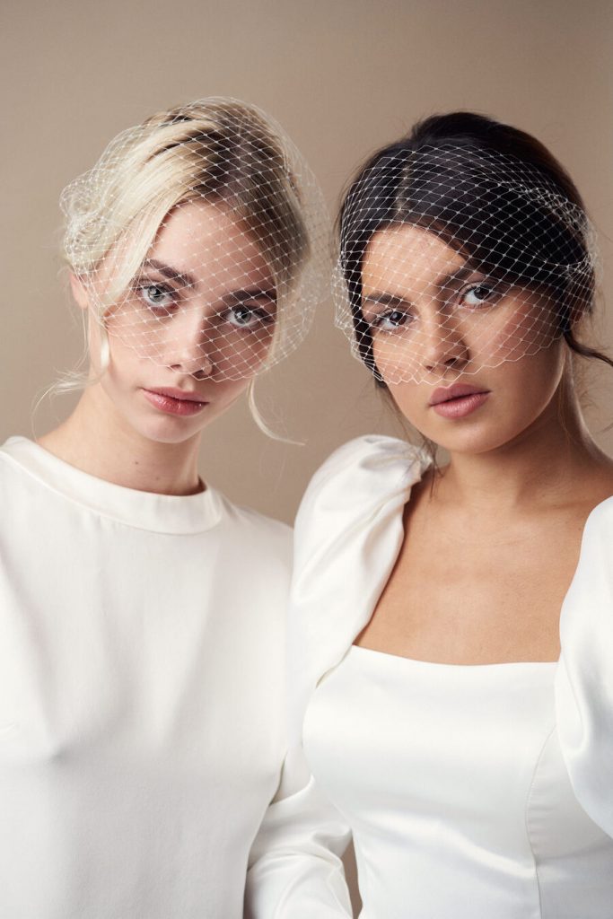 Bridal headpieces by British bridal accessory designer Debbie Carlisle