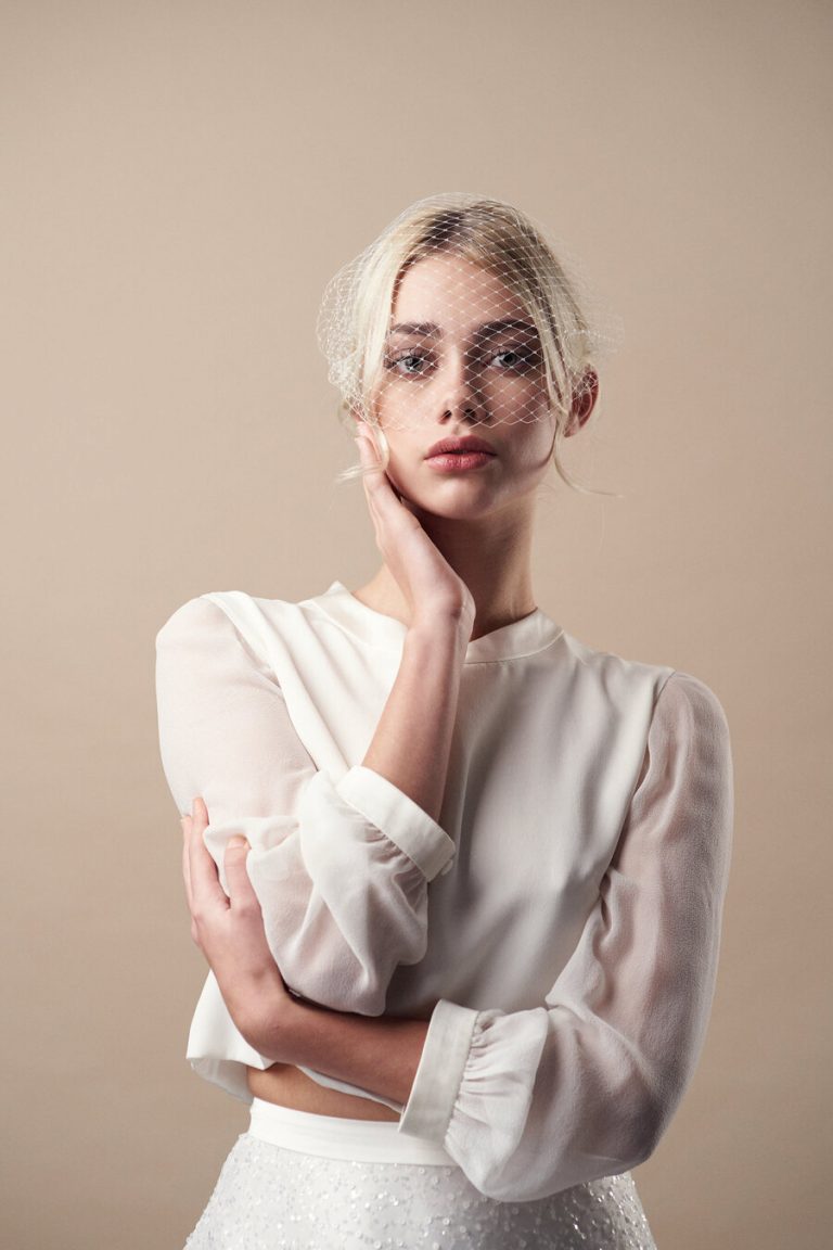 Bridal headpieces by British bridal accessory designer Debbie Carlisle