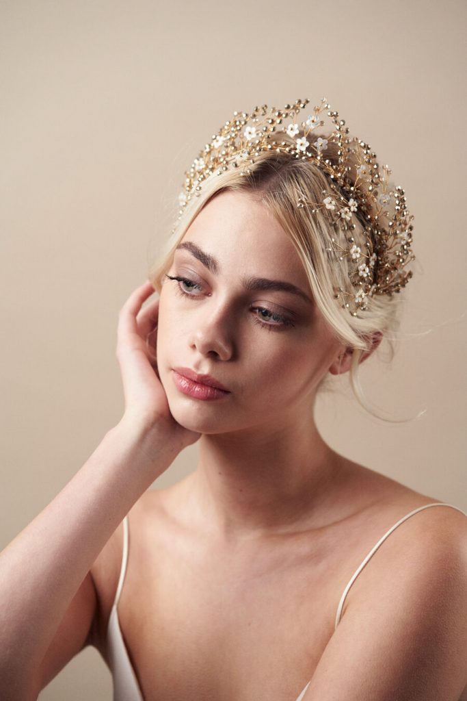 Bridal headpieces by British bridal accessory designer Debbie Carlisle