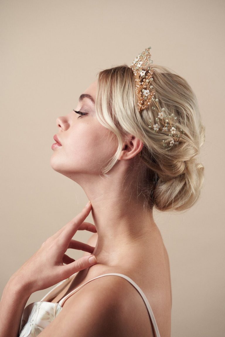 Bridal headpieces by British bridal accessory designer Debbie Carlisle