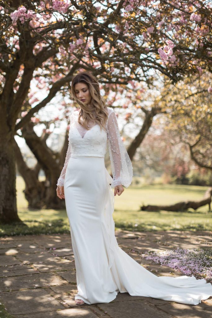 Shikoba Bride dress and top bridal separates curated by Love & Loved Bridal Boutique