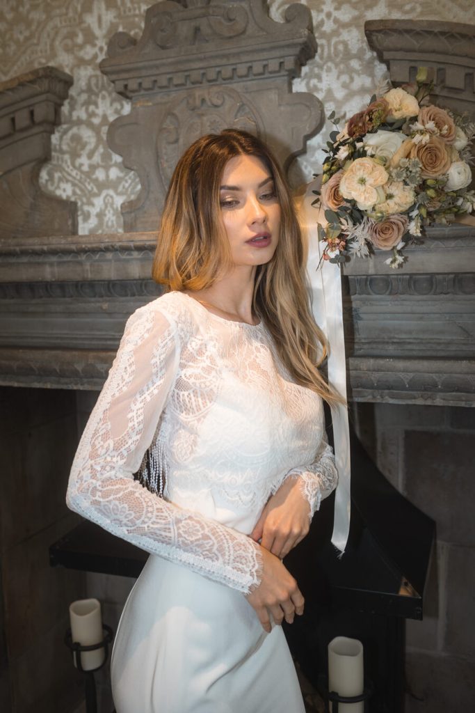 Shikoba Bride dress and top bridal separates curated by Love & Loved Bridal Boutique