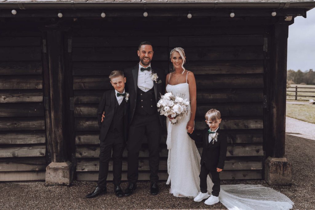 Barn wedding with a modern edge