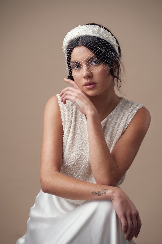 Bridal headpieces by British bridal accessory designer Debbie Carlisle