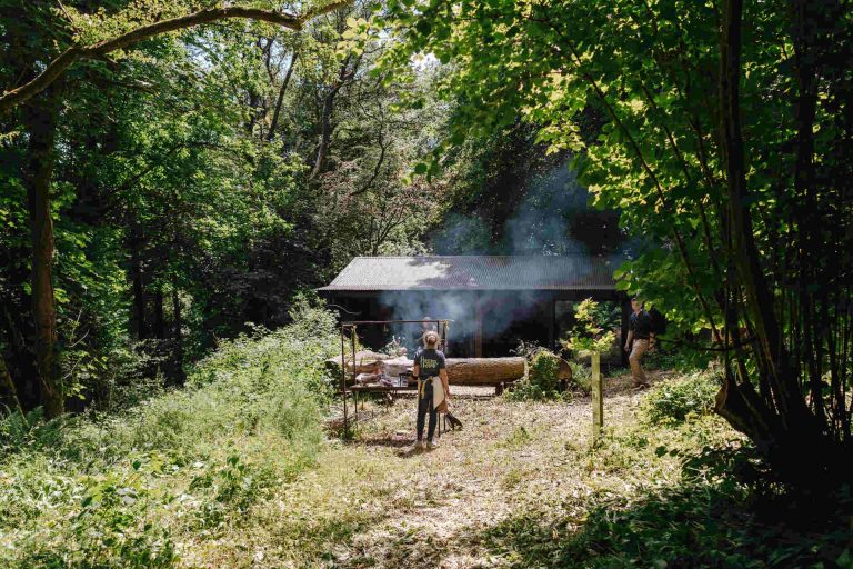 An intimate woodland wedding at Dorchester's Littlewood Lodge