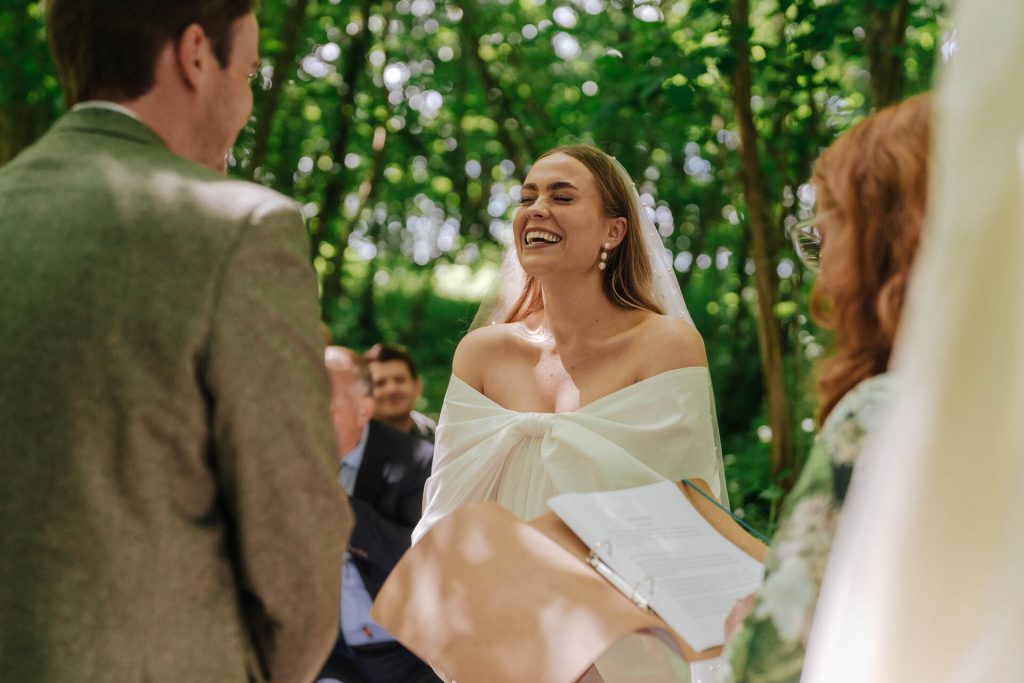 A celebrant led ceremony full of emotion for Emily + Edward at Littlewood Lodge
