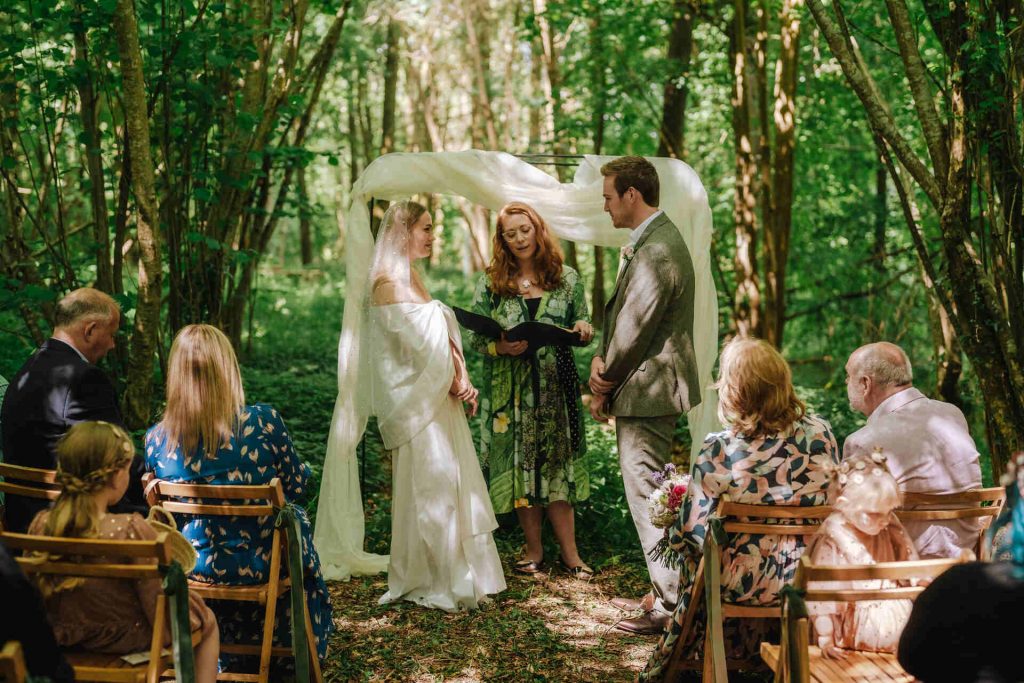 A celebrant led ceremony full of emotion for Emily + Edward at Littlewood Lodge
