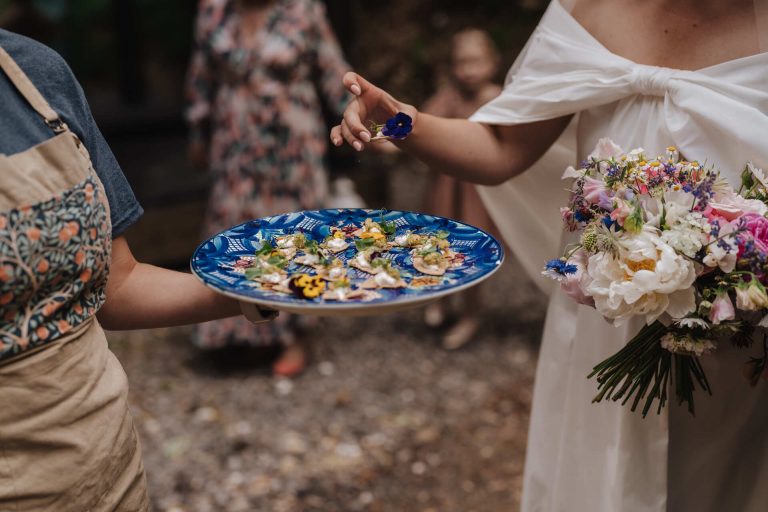 An intimate woodland wedding at Dorchester's Littlewood Lodge