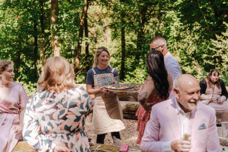 An intimate woodland wedding at Dorchester's Littlewood Lodge