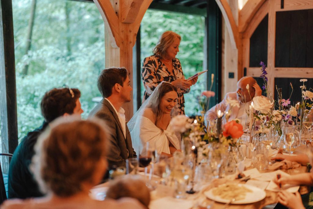 A flame cooked feast of locally sourced, organic ingredients for Edward + Emily's magical woodland wedding