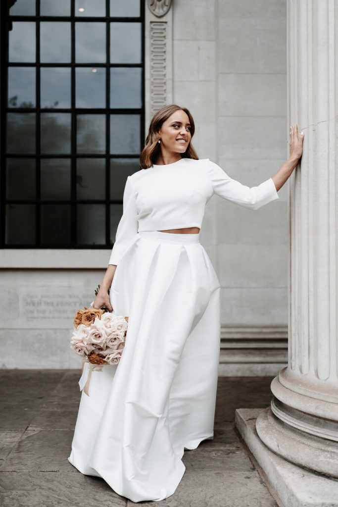 An intimate elopement in London's iconic Old Marylebone Town Hall