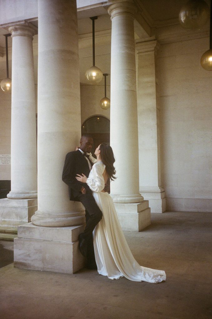A minimalist and luxe London wedding editorial for Love Story Inspiration UK wedding blog