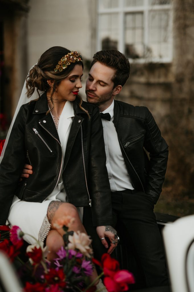 Viva magenta wedding styling at Elmore Court | Love Story Inspiration UK wedding blog