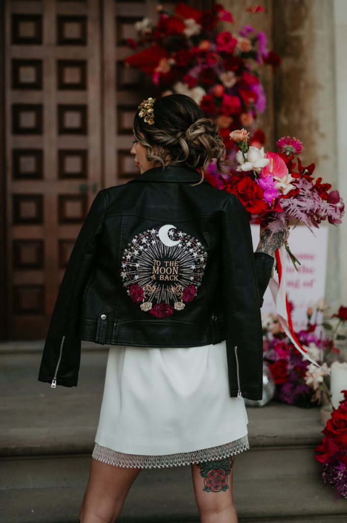 Rock'n'roll meets Disco party wedding vibes with a Viva Magenta palette