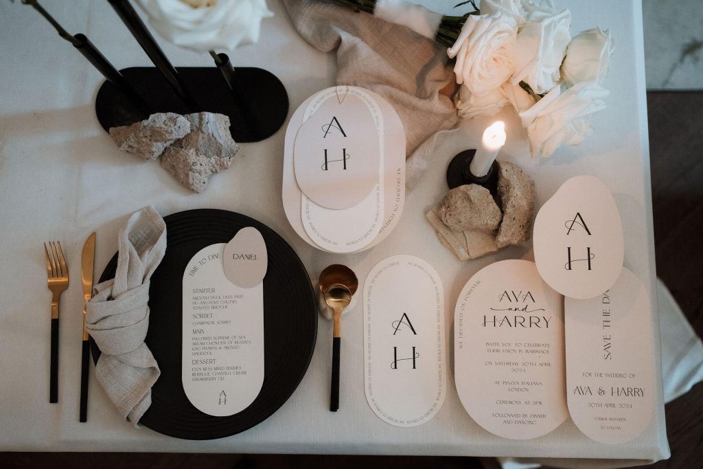 A minimalist and luxe London wedding editorial for Love Story Inspiration UK wedding blog