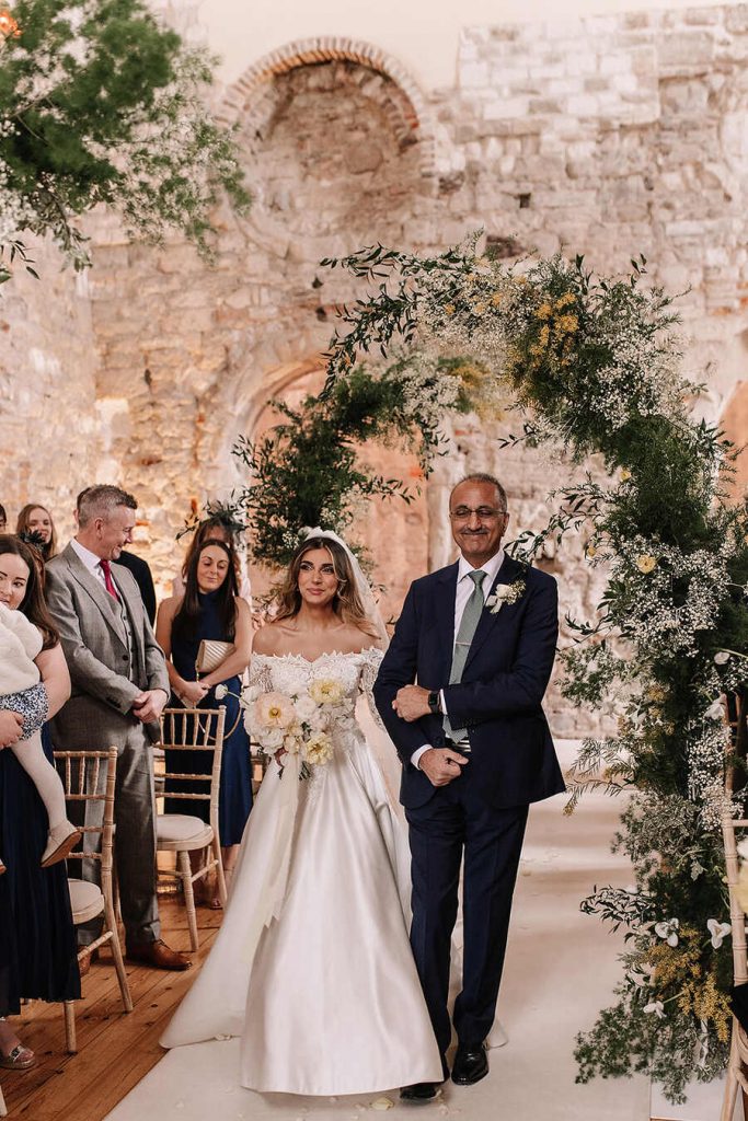 An ethereal enchanted castle wedding