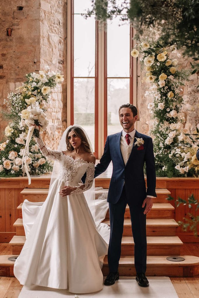 An ethereal enchanted castle wedding