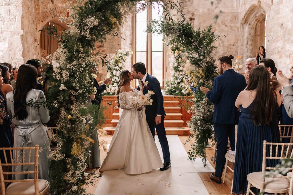 An ethereal enchanted castle wedding