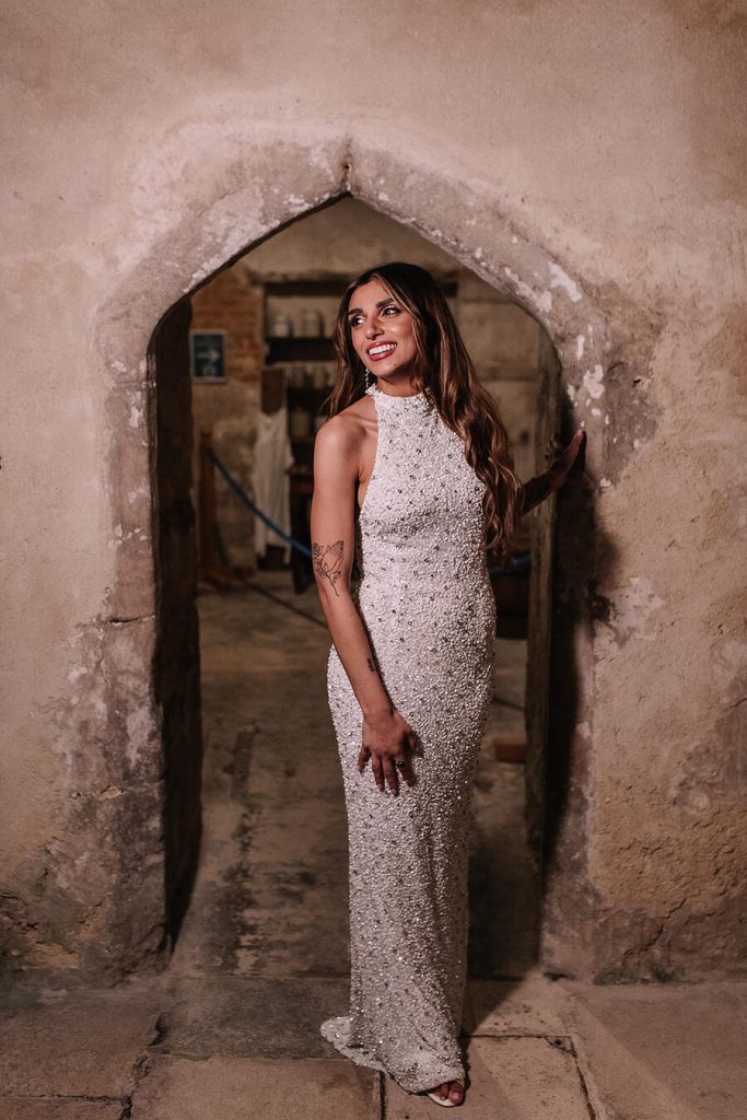An ethereal enchanted castle wedding