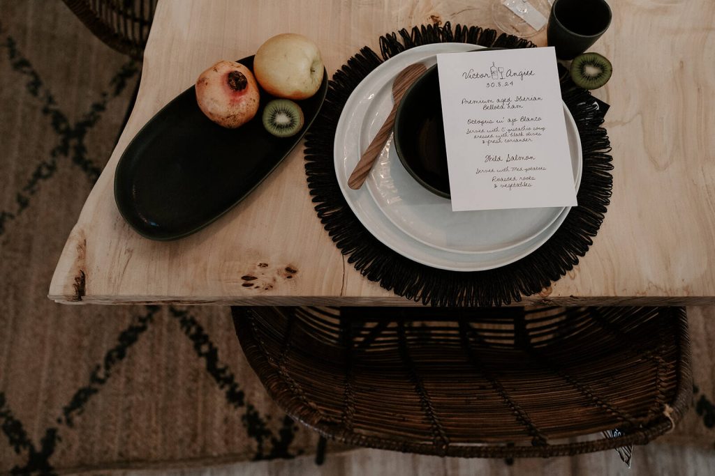 Table styling with an authentic relaxed Balearic vibe for a soulful celebration