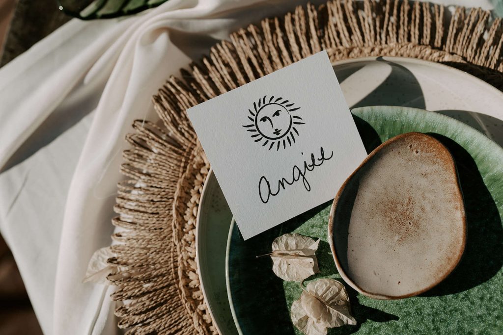 Ibiza wedding stationery embodying detailing from the island's natural beauty